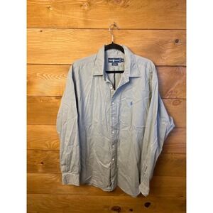 Ralph Lauren‎ Blaire Button Down Shirt Long Sleeve Casual XL Mens Event Office